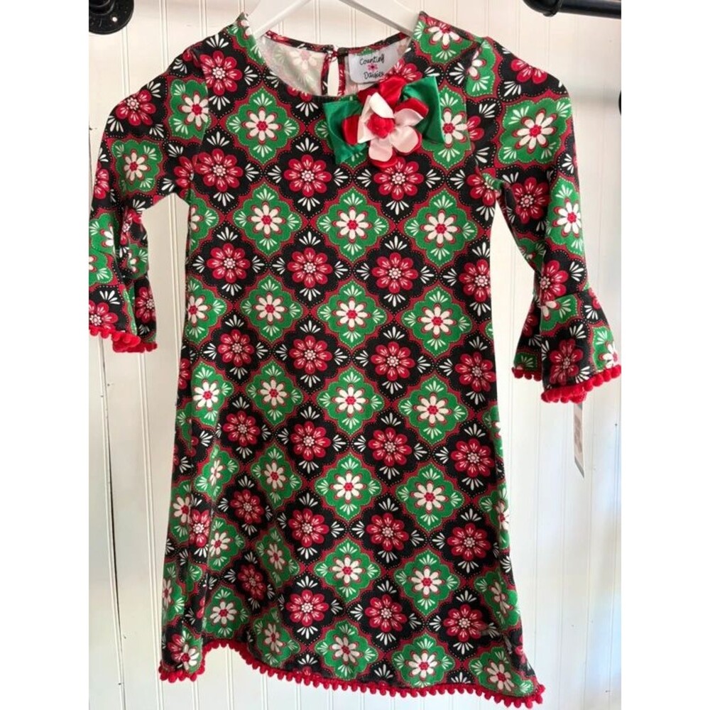 Counting daisies 6X holiday dress